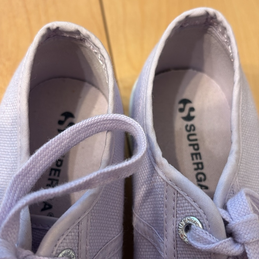 Superga Women's Light Purple Platform Sneakers. Size 6.5 - Picture 5 of 6